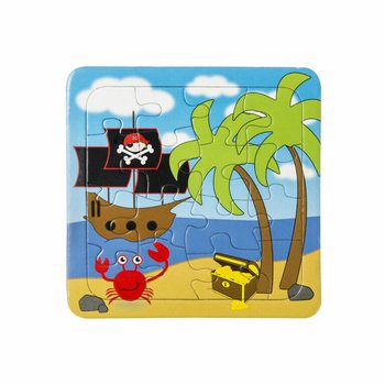 Piratų dėlionių rinkinys - 14 x 14 cm (50 vnt.)