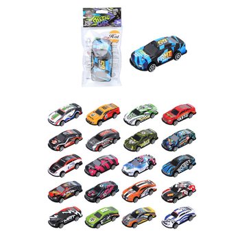 Prisukami Sportiniai Automobiliai - Spalvų Miksas (24 vnt.)