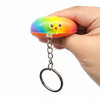 Madingi &bdquo;Squishy Dumplings&ldquo; raktų pakabukai - Įvairios spalvos - Ekspozicijoje (24 vnt.)