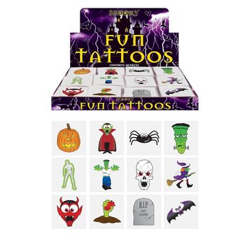 Fun Tattoos – Helovino modelis (48 pakuotės x 12 vnt.)