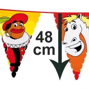 Didelė Sinterklaas ir Piet Vėliavėlių Girlianda 6 m (13 vnt.)