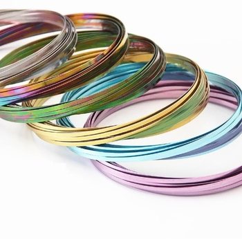 **RAGE 2018** Magic Rings / Flow Rings - Kinetinis 3D stebuklingas žiedas - MULTI COLOR | ANT KORTELĖS (10 vnt.)