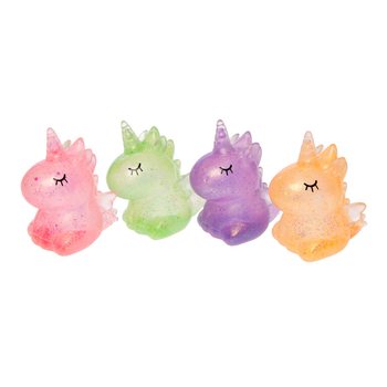 Vienaragių mink&scaron;ti žaislai (Squeeze Unicorn) - ekspozicinėje dėžutėje (12 vnt.)