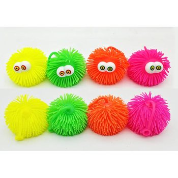 PUFFER KAMUOLYS SU AKIMIS - 10CM - EKRANE (12 vnt.)