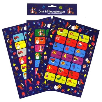 3 LAPAI - DOVANŲ ETIKETĖS SINTERKLAAS (12 vnt.)