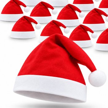 STANDARTINĖS KALĖDINĖS KEPURĖS - XMAS CAP (12 vnt.)