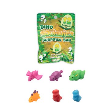 Staigmenų mai&scaron;elis - SQUISHY SPRENDŽIAMI DINOZAURAI (24 vnt.)