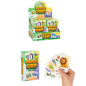 KORTŲ ŽAIDIMAS ANIMAL SNAP - SU GYVŪNAIS 36 KORTELĖS - STOVE (12 vnt.)