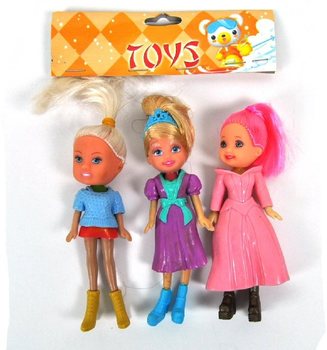 3 Mini lėlytės maišelyje (10 vnt. pakuotė)