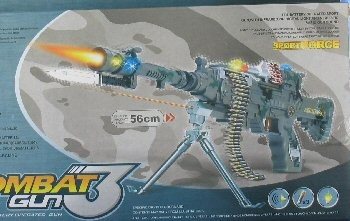 Žaislinis automatas Combat su šviesomis ir garsais - 56 cm