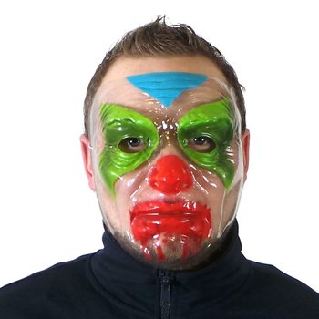 Siaubo klouno kaukė (6 vnt.)