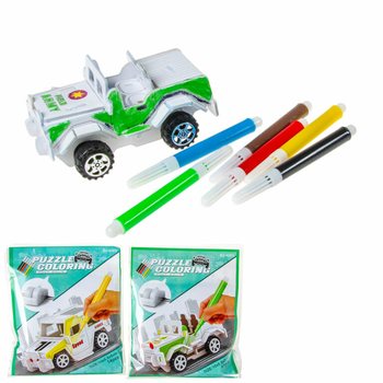 3D dėlionė Surink ir nuspalvink savo automobilį (12 vnt.)