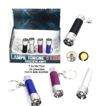 5 LED Žibintuvėlis-Raktų Pakabukas Ekspozicijoje (24 vnt.)