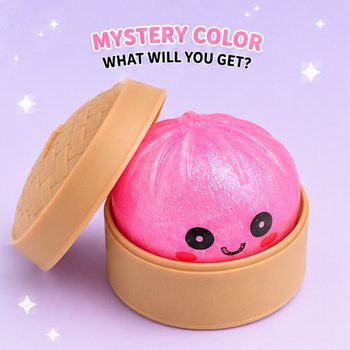 RAGE - Squishy SUGAR EDITION Bun Dumplings MAŽI (5.3 x 5.3 x 4.1 Cm) Viral 2026 Fidget Toy (24 vnt.)