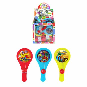 Superherojų Paddle Bat Žaidimas - Display (96 vnt.)