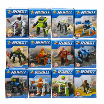 Konstravimo Kaladėlės Robotai (12 vienetų ekrane)