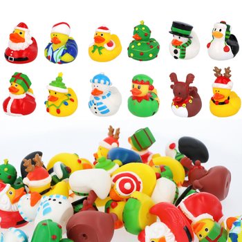 Kalėdinių Vonios Ančiukų Rinkinys 6cm (12 vnt.) - &Scaron;ventinės Dovanėlės