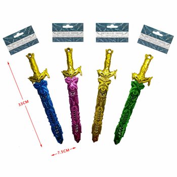 METALINĖS SPALVOS KALAVIJAS, 33 CM ILGIO (36 vnt.)