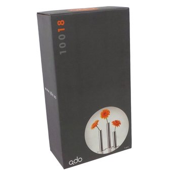 QDO - Nerūdijančio plieno vazos 1 gėlei, 3 vnt. rinkinys (1 rink.)