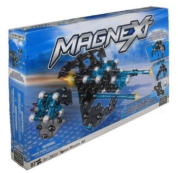 MEGABLOKS MAGNEXT SPACE MISSION JET - 29332 Magnetinis Konstruktorius