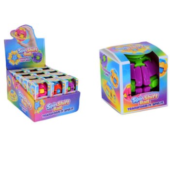 SPIN & POP FIDGET SPINNER KAMUOLIUKAS - SPIN SHIFT BALL - DISPLAY DĖŽUTĖJE (24 vnt.)