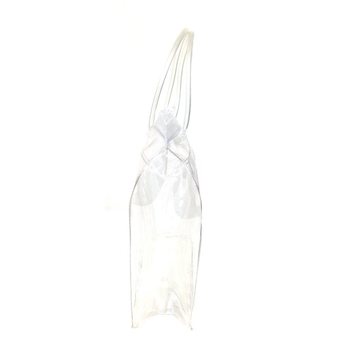 Prabangi Skaidri Pakavimo Rankinė su Plok&scaron;čiu Dugnu ir Tvirta Rankena 18,5x18cm (25 vnt.)