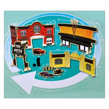 DISNEY CARS - MEGA DIDELIS MEDINIS RINKINYS "SUSIKURK SAVO CARS RINKINĮ"