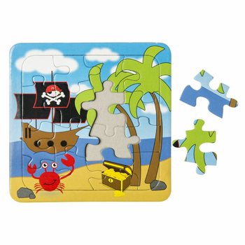 Piratų dėlionių rinkinys - 14 x 14 cm (50 vnt.)