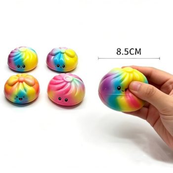RAGE - Vaivoryk&scaron;tiniai Squishy koldūnai DIDELI - PU putų leidimas, 8.5x8.5x4.8 cm (12 vnt.)
