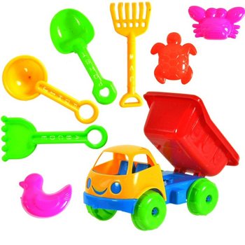 Paplūdimio Žaislų Rinkinys Savivartis 17 cm (10 vnt.)