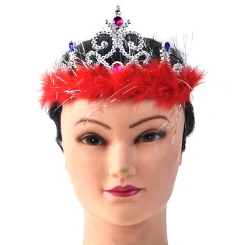 Sidabrinė Princesės Karūna su Pliu&scaron;u - 4 Modelis (12 vnt.)