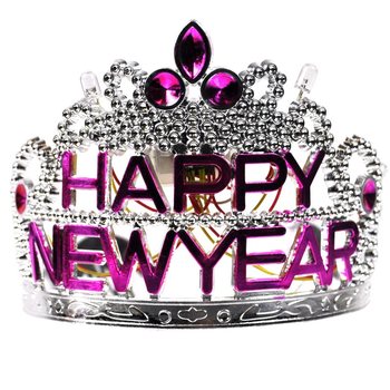 Karūna HAPPY NEW YEAR su apšvietimu (10 vnt.)
