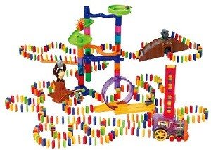 PLAYGO - Prabangus Domino Žaidimo Rinkinys su Traukiniu - 500 detalių