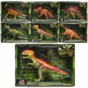 Dinozaurų figūrėlės - Prabangi dovanų dėžutė - Rūšių derinys (6 vnt. rinkinys)