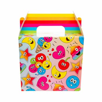 MENIU DĖŽUTĖ / &Scaron;VENTINĖ DOVANŲ DĖŽUTĖ SMILEY 14x10x17 cm (12 vnt.)