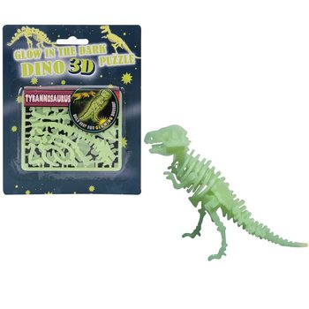 Tamsoje šviečiantys 3D dinozaurų galvosūkiai (24 vnt.)