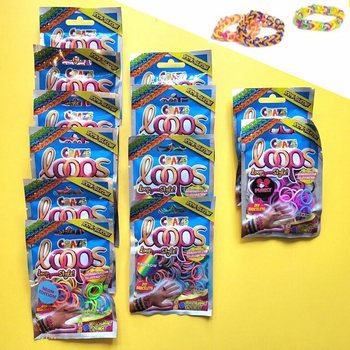 CRAZE LOOPS LOOM - SIURPRIZŲ MAIŠELIAI - EKSPOZICIJOJE (12 vienetų)