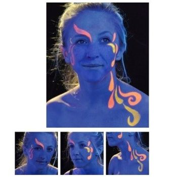 SNAZAROO - Specialūs UV Veido Dažai (6 vnt.)