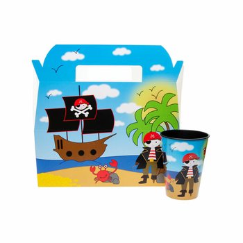Meniu dėžutė Piratas - 22.5 x 12 x 9.5 cm (24 vnt.)