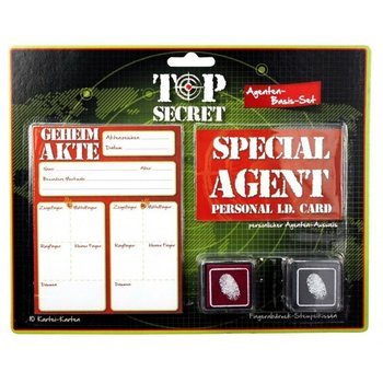 TOP SECRET – SPECIALUSIS AGENTAS, PIRŠTŲ ATSPAUDŲ RINKINYS (12 vnt.)