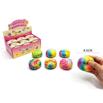 RAGE - Vaivoryk&scaron;tiniai Squishy koldūnai DIDELI - PU putų leidimas, 8.5x8.5x4.8 cm (12 vnt.)