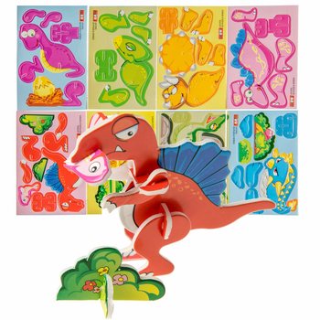 3D Dinozaurų dėlionės (48 vnt.)
