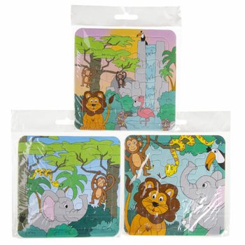 Džiunglių puzlių rinkinys (14x14cm) - 50 vnt. pakuotė