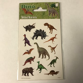 LIPDUKŲ LAPAI: DINOZAURAI, 16 x 9 cm (10 vnt.)