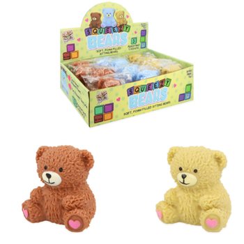 SQUUZY ME&Scaron;KUTIS SQUISHY - ĮVAIRIOS SPALVOS - DĖŽUTĖJE (12 vnt.)
