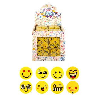 TRINTUKŲ MODELIS: 4 DALIŲ SMILEY TRINTUKŲ RINKINYS EKSPOZICIJOJE (120 vnt.)