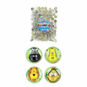 Šoklūs kamuoliukai „Džiunglių gyvūnai“ Mix - Ø 3,3 cm (100 vnt.)