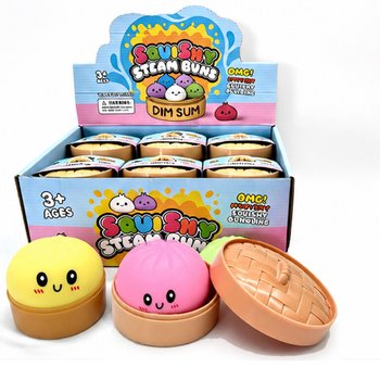 RAGE - Dideli mink&scaron;ti koldūnai (Squishy Dumplings) (Dydis 8.5 x 8.5 x 4.8 cm) - Viral 2026 Fidget Toy (12 vnt.)