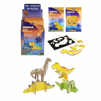 SCRATCH 3D Dinozaurų dėlionės - Ekranas (18 vnt.)
