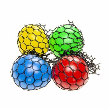 SQUISHY KAMUOLIUKAS - Diametras: 5 CM - RY&Scaron;KIŲ SPALVŲ MIX EKSPOZICIJOJE (24 vnt.)